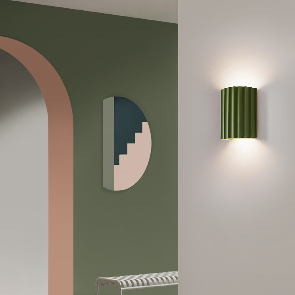 Moderne Halfronde Wandlamp Van Hars Voor De Woonkamer - wandlampen - detail