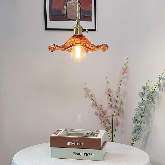 Stijlvolle Hibiscusbloem Lamp - hanglampen - close-up