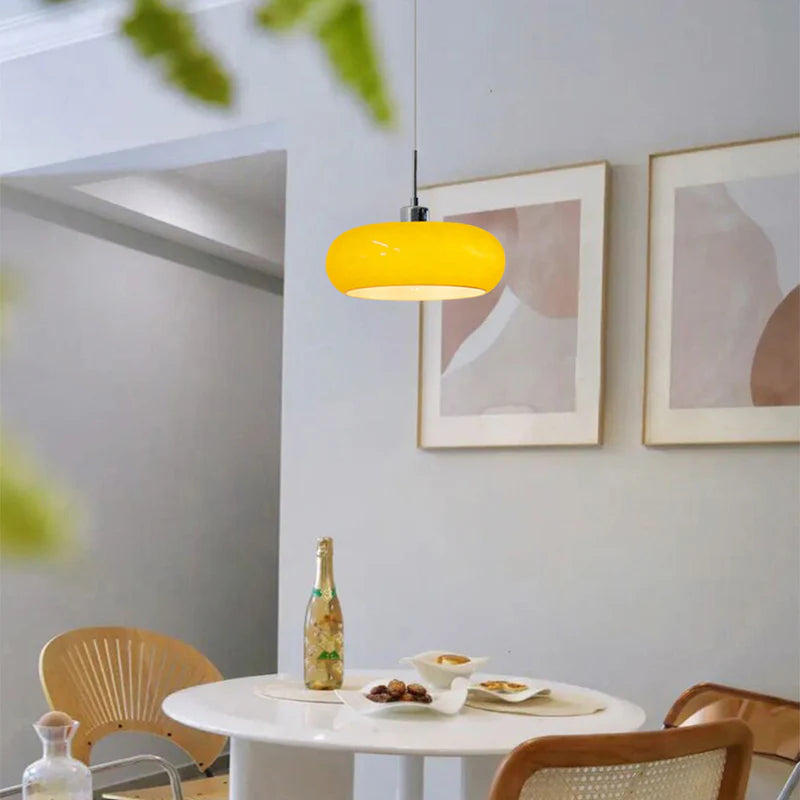 Hailie Broodvormige Glazen Hanglamp - hanglampen - gemonteerd