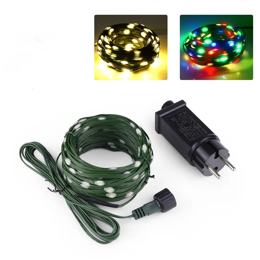 GLOWLINE – 10M-100M Waterdichte LED Lichtslinger met 8 Modi - buitenverlichting - close-up