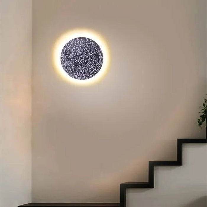 Scandinavische Eenvoudige Gangpad Traplamp Terrazzo Wandlamp - wandlampen - zijaanzicht