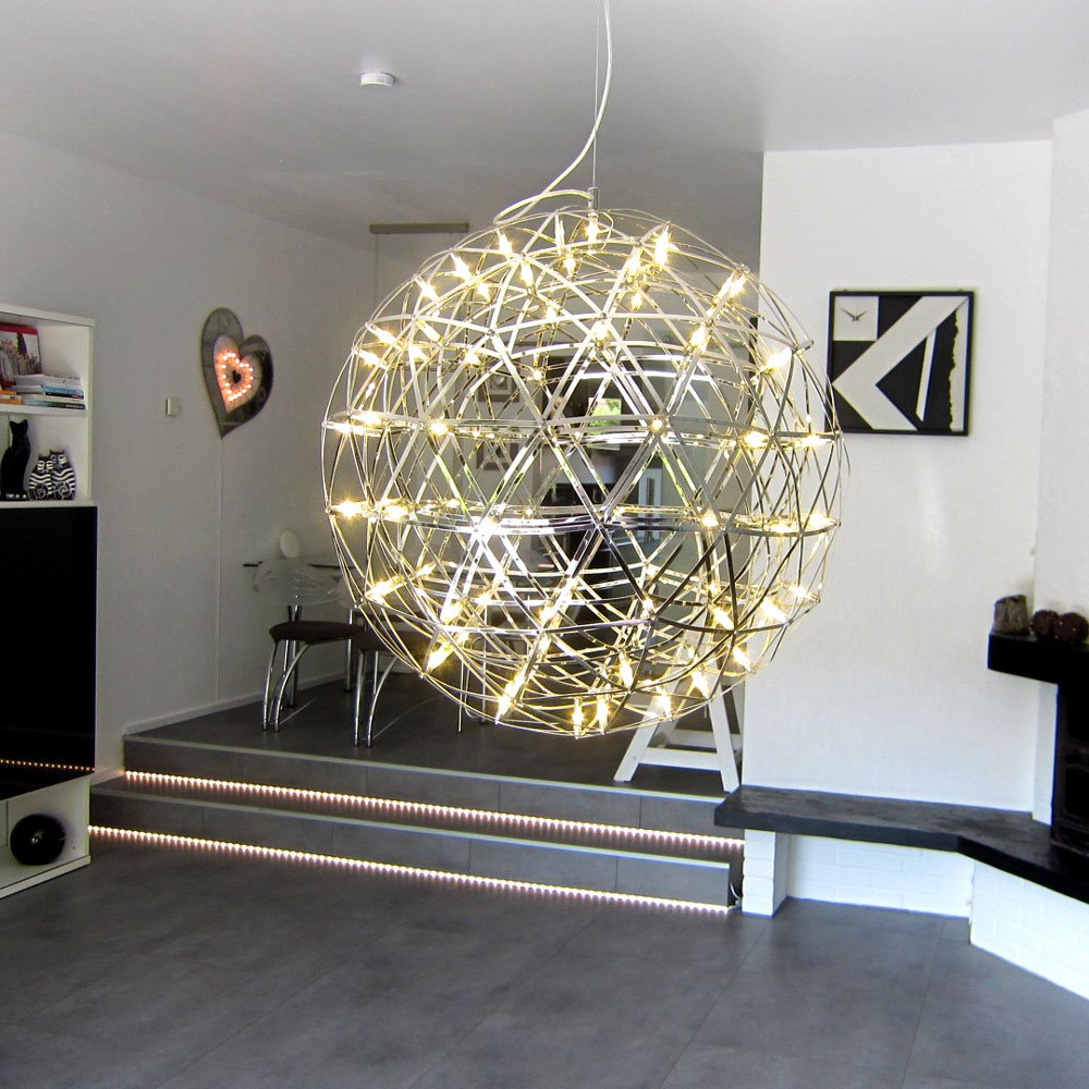skapetze - s.LUCE pro Atom 70 LED hanglamp metalen bol - hanglampen - gemonteerd