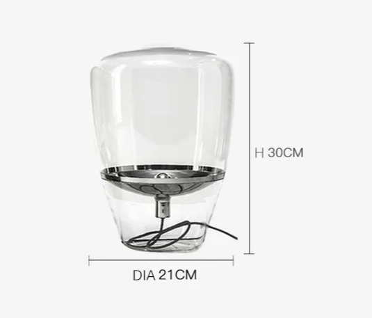 AuroraGlow – Scandinavische Designer Glazen Tafellamp LED - vloerlamp