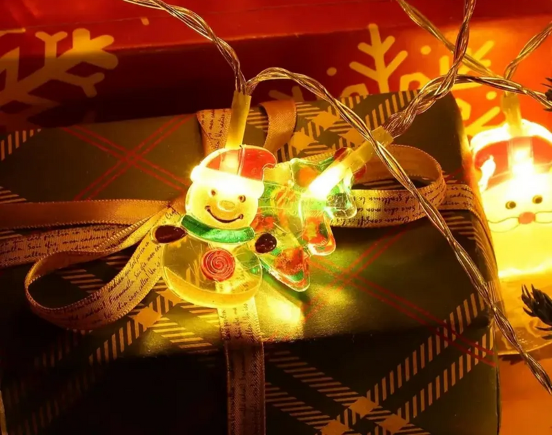 LumiKerst LED Kerstverlichting met Sneeuwman, Kerstboom & Kerstman