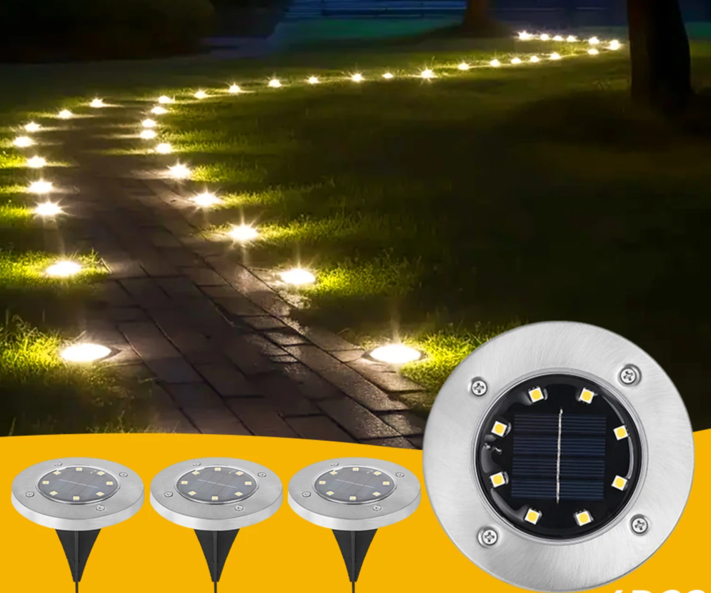 SunStep Solar LED Grondspots – 4-delige Set - buitenverlichting