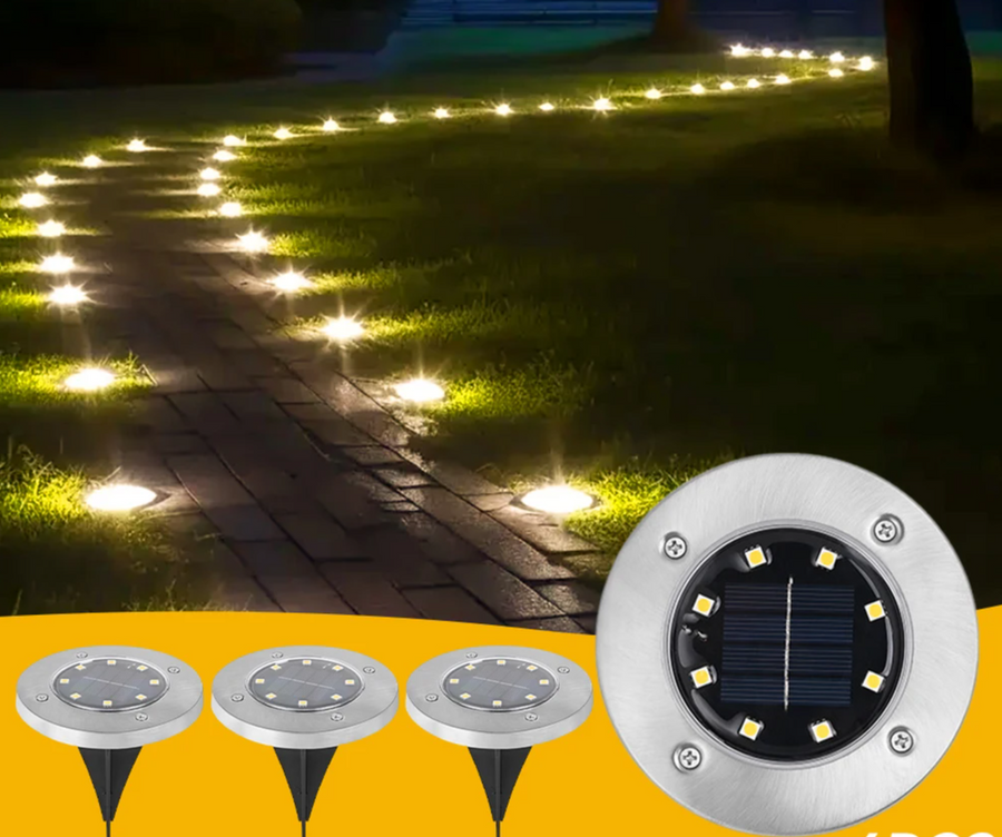 SunStep Solar LED Grondspots – 4-delige Set