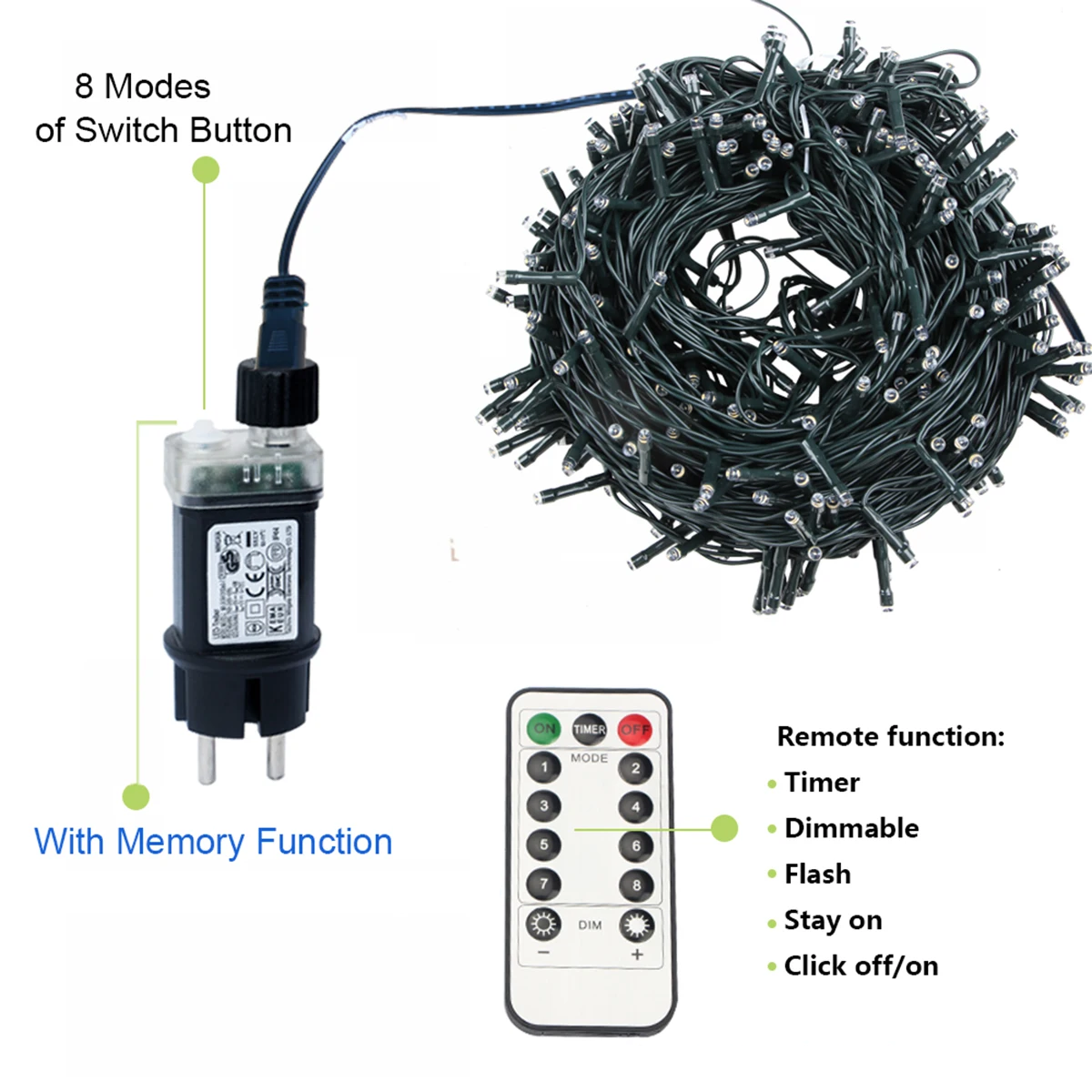 LumiFest 10M–100M LED String Fairy Lights - buitenverlichting - sfeerbeeld