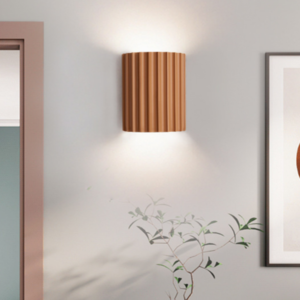 Moderne Halfronde Wandlamp Van Hars Voor De Woonkamer - wandlampen - zijaanzicht