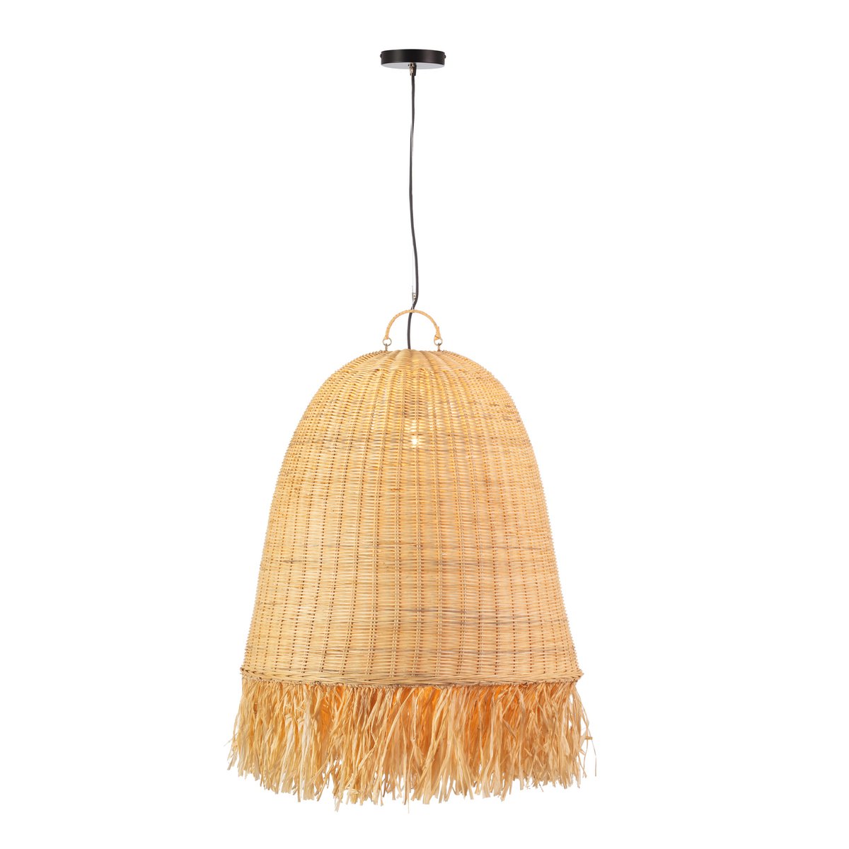 Alexandra Thai - Plafondlamp 60X60X60/200 Ratan/Natuurlijk Sisal - plafondlampen - detail