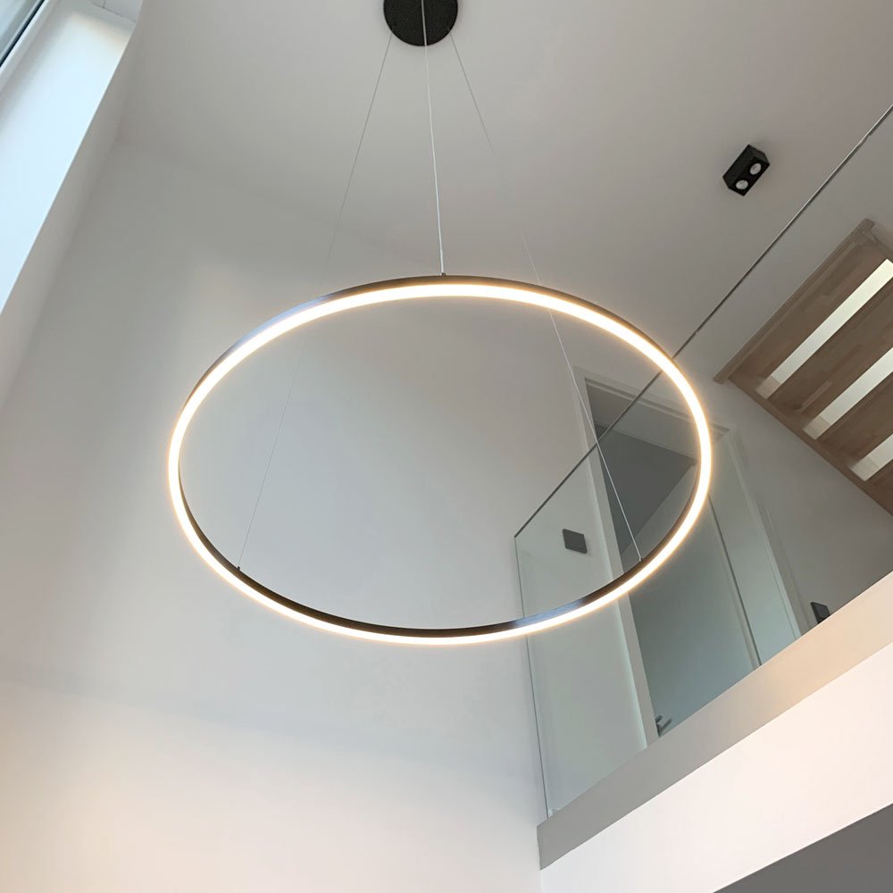 Skapetze - S.LUCE Ring 100 Direct of Indirect LED Hanglamp - hanglampen - zijaanzicht