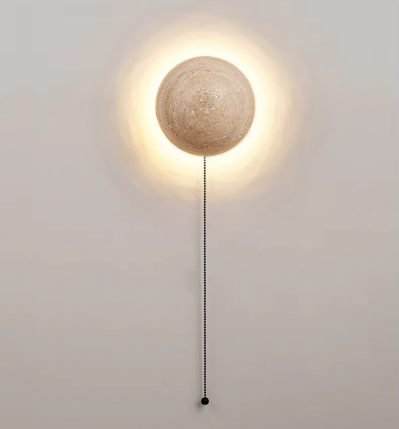 Wabi Sabi Marmeren Wandlamp - wandlamp - materiaaldetail