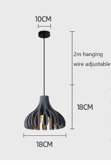 MacaronGlow Designer Resin Kroonluchter - hanglampen - close-up