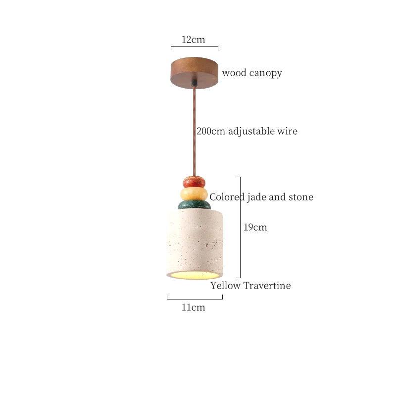 ZenAura Japanse Wabi-Sabi LED Hanglamp - hanglampen - close-up