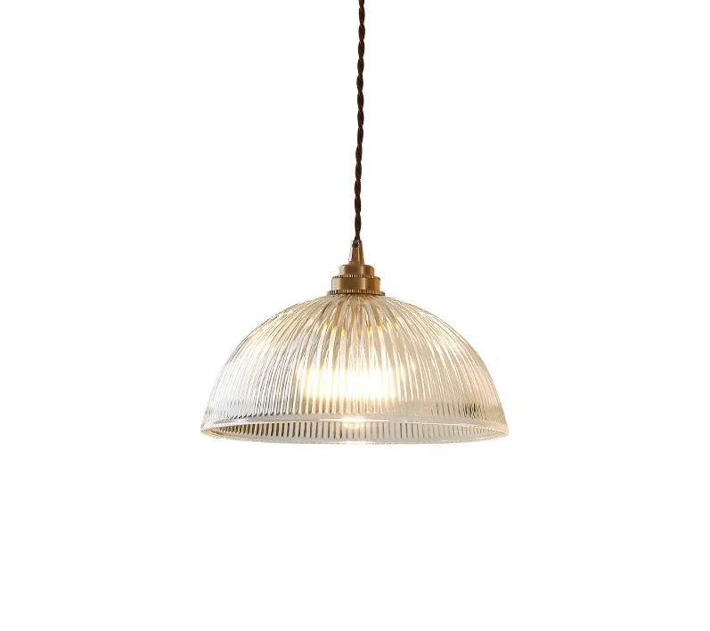 AuroraLuxe LED Hanglamp – Koper & Glas Design voor Moderne Interieurs