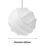 Wabi Sabi Zijde Hanglamp – Japanse Minimalistische Ronde Plafondlamp