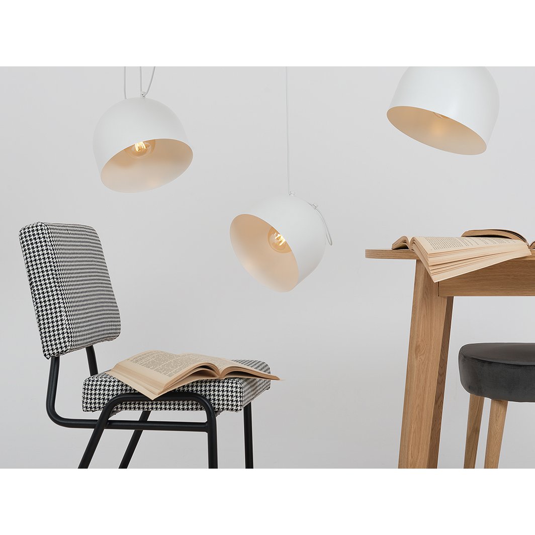 Customform - Hanglamp POPO wit - hanglampen - zijaanzicht