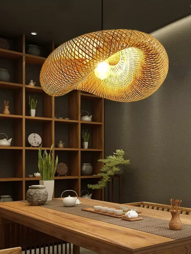 TropicalBreeze Bamboe Hanglamp - hanglampen - verlicht