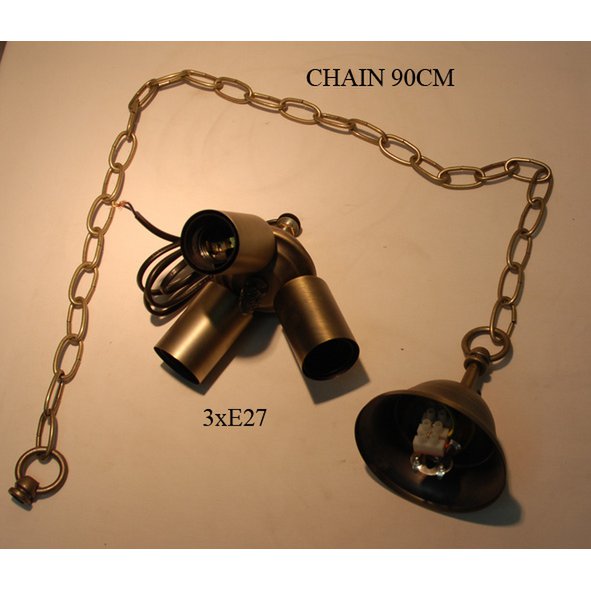 Alexandra Lighting - Tiffany Plafondhanger Met Ketting En Diameter 45Cm Dalí Serie - hanglampen - detail
