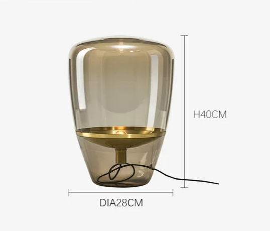 AuroraGlow – Scandinavische Designer Glazen Tafellamp LED - vloerlamp - in de kamer