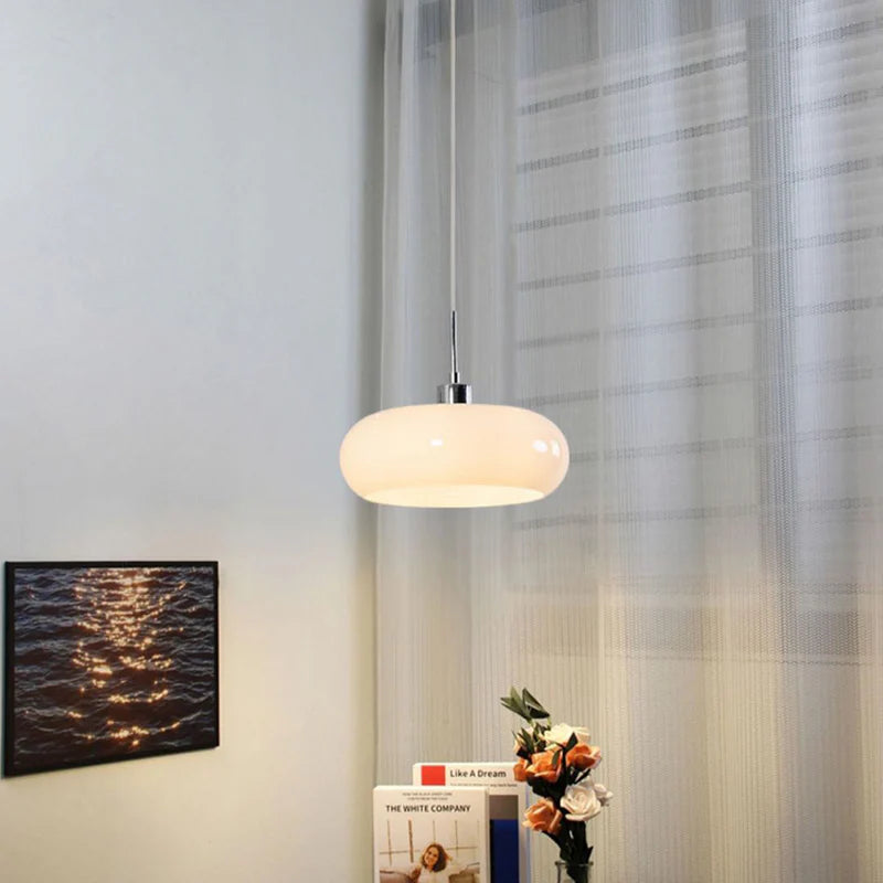 Hailie Broodvormige Glazen Hanglamp - hanglampen - in de kamer