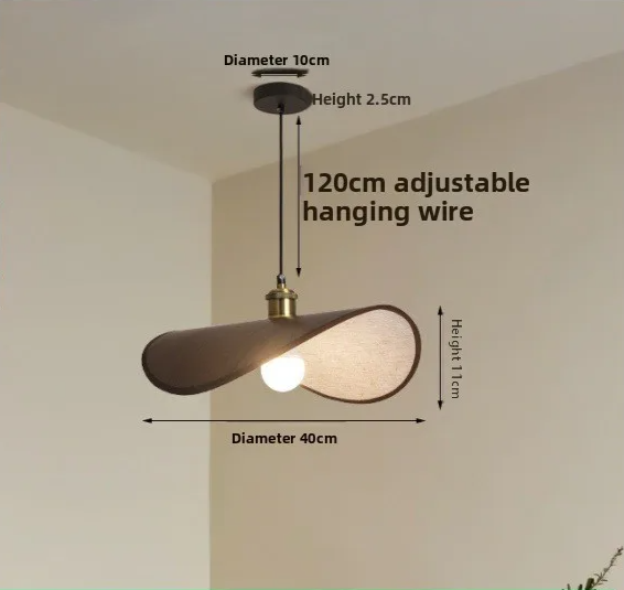 ZenAura Wabi-Sabi Strohoed Hanglamp - hanglampen - gemonteerd