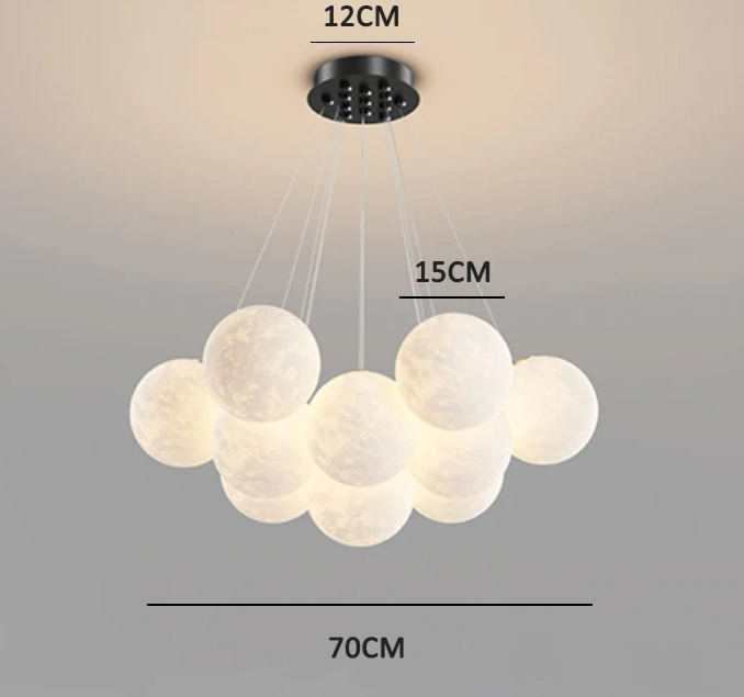 DreamGlow KidsChandelier – Moderne 3D-Print Kinderkamer Hanglamp - hanglampen - detail