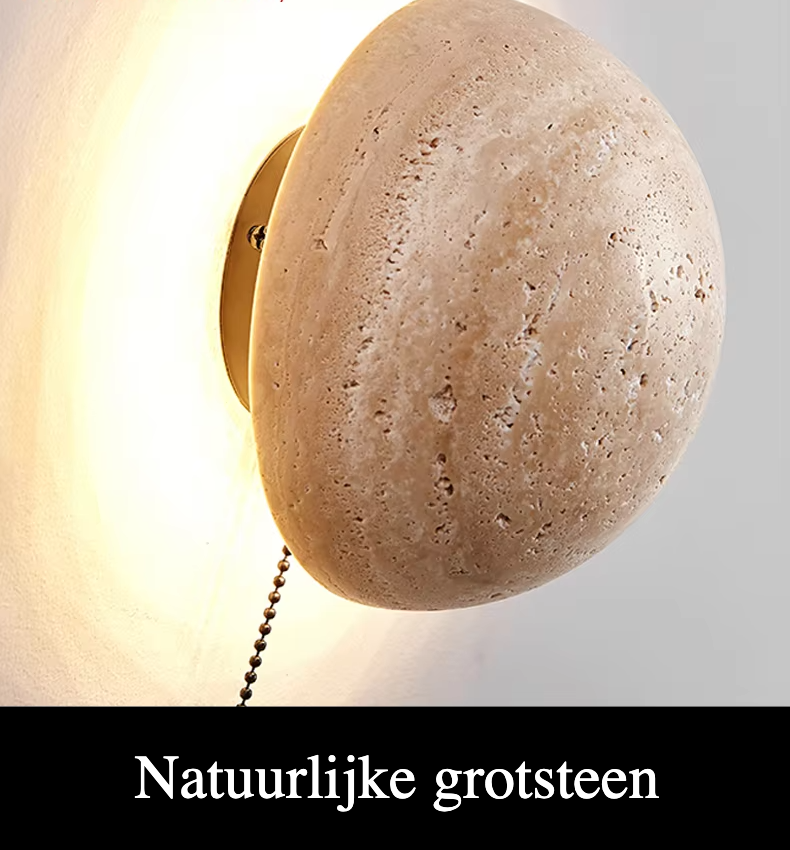 Wabi Sabi Marmeren Wandlamp - wandlamp