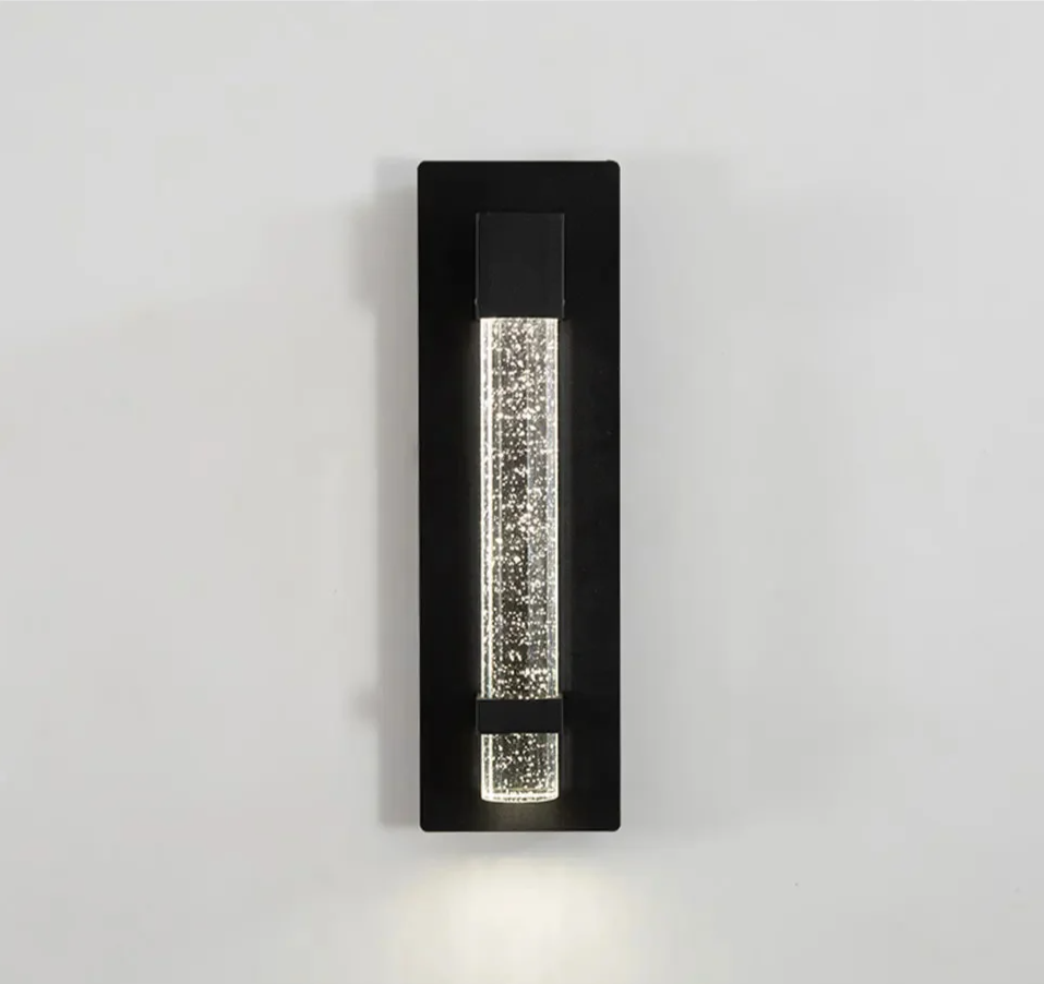 CrystalLux Buitenwandlamp – Moderne Waterdichte Wandverlichting met K9 Kristal & Anti-Roest Aluminium - buitenverlichting
