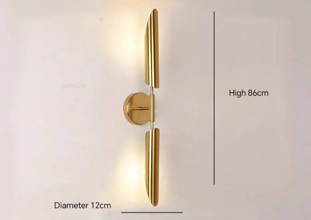 LustraVogue Aura – Luxe Moderne Wandlamp met Glazen Kap