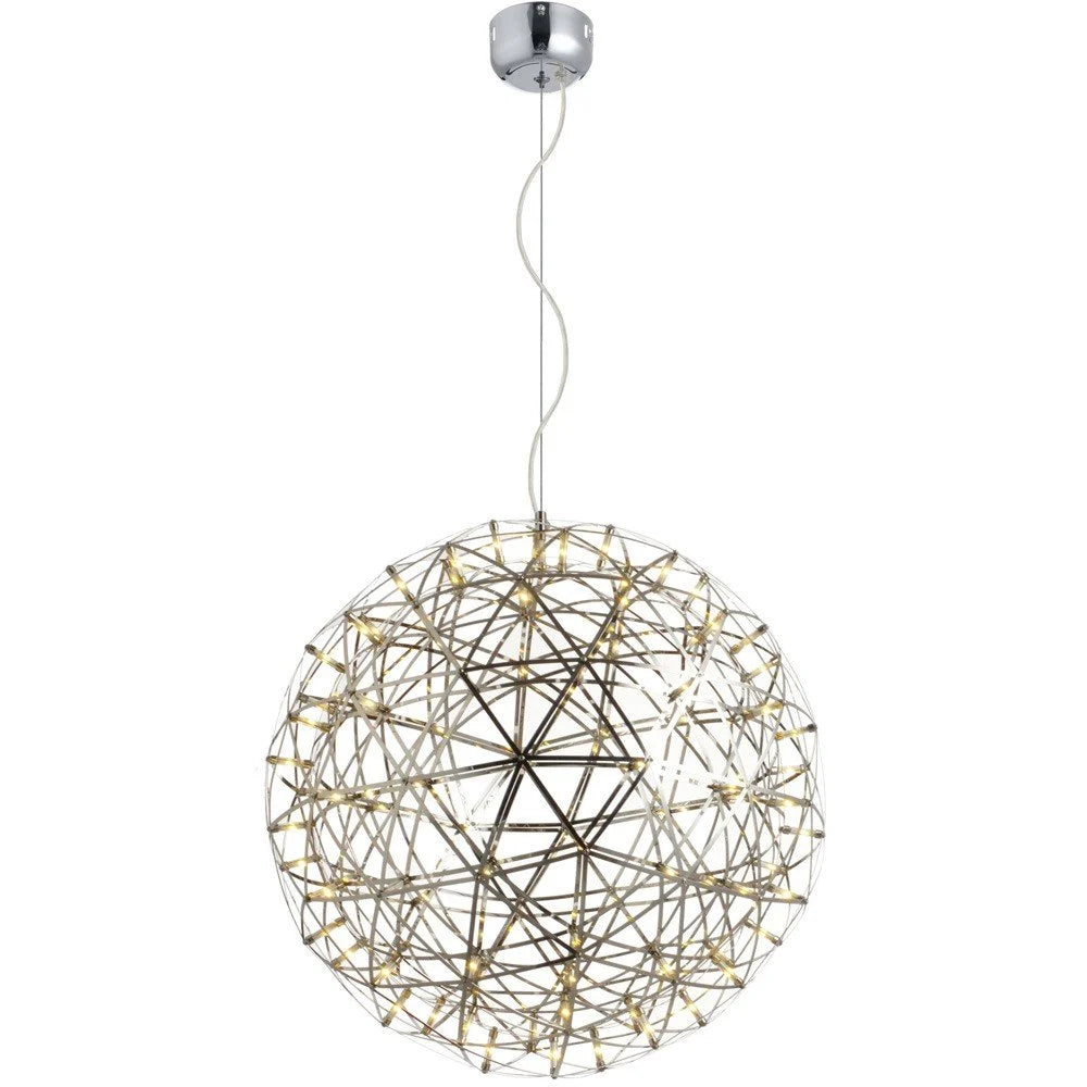 Skapetze - S.Luce Pro Atom 70 Led Hanglamp Metalen Bol 2484Lm Chroom - hanglampen - gemonteerd