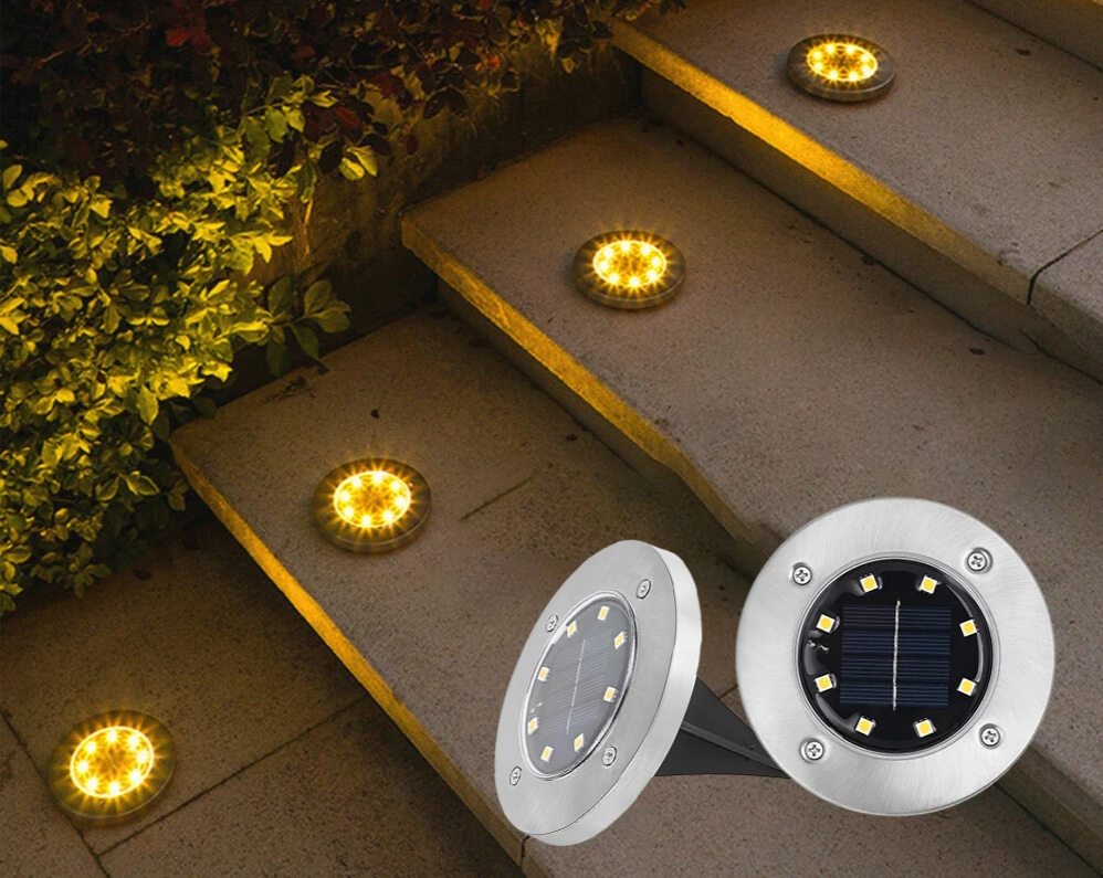 SunStep Solar LED Grondspots – 4-delige Set - buitenverlichting