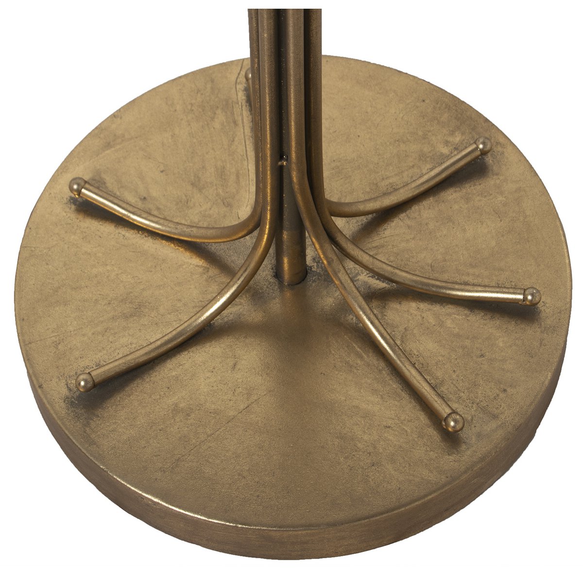 Alexandra Style - Goud/Zwart Metalen Vloerlamp, 1Xe27, Max.60W, Voet: Ø30C °60X165Cm, Scherm: °60X22Cm St61317 - vloerlamp - 
