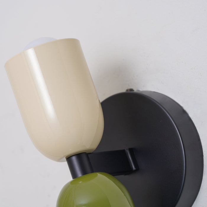 Vintage Dubbel Hoofd Creative Home Deco Wandlamp - wandlampen - sfeerbeeld