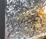 LuxeLuma Postmoderne Koperen Wandlamp met Glazen Kap