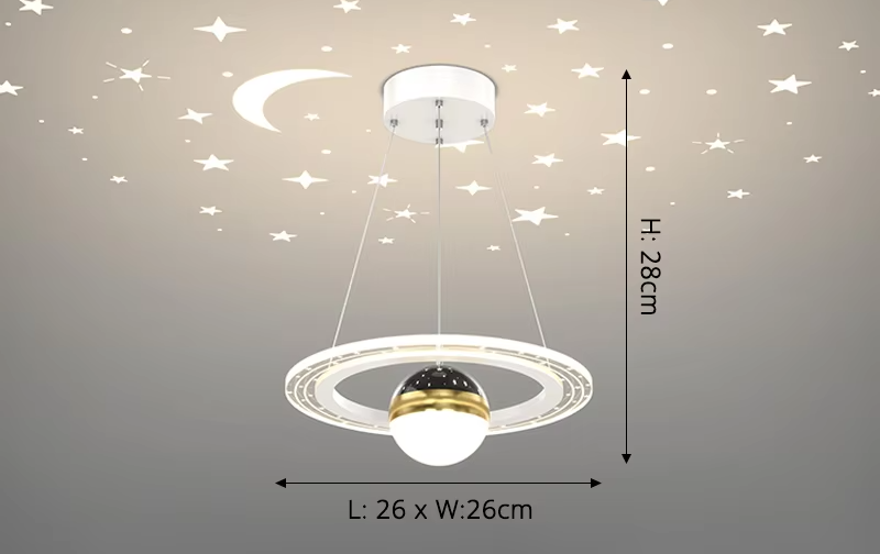 LunaNova LED Plafondlamp met Sterrenprojectie - hanglampen - materiaaldetail