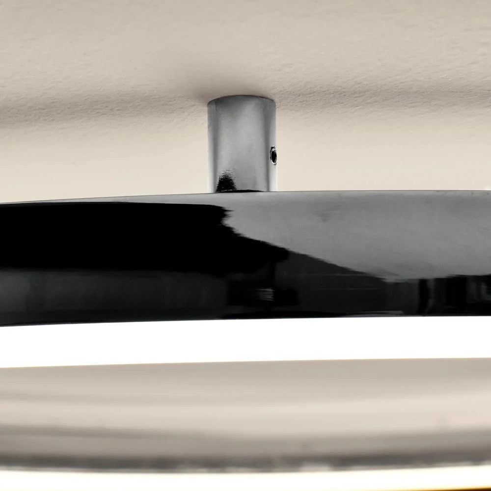 Skapetze - S.LUCE LED Ring 100 Wand & Plafond Dimbaar Chroom - wandlampen - in de kamer