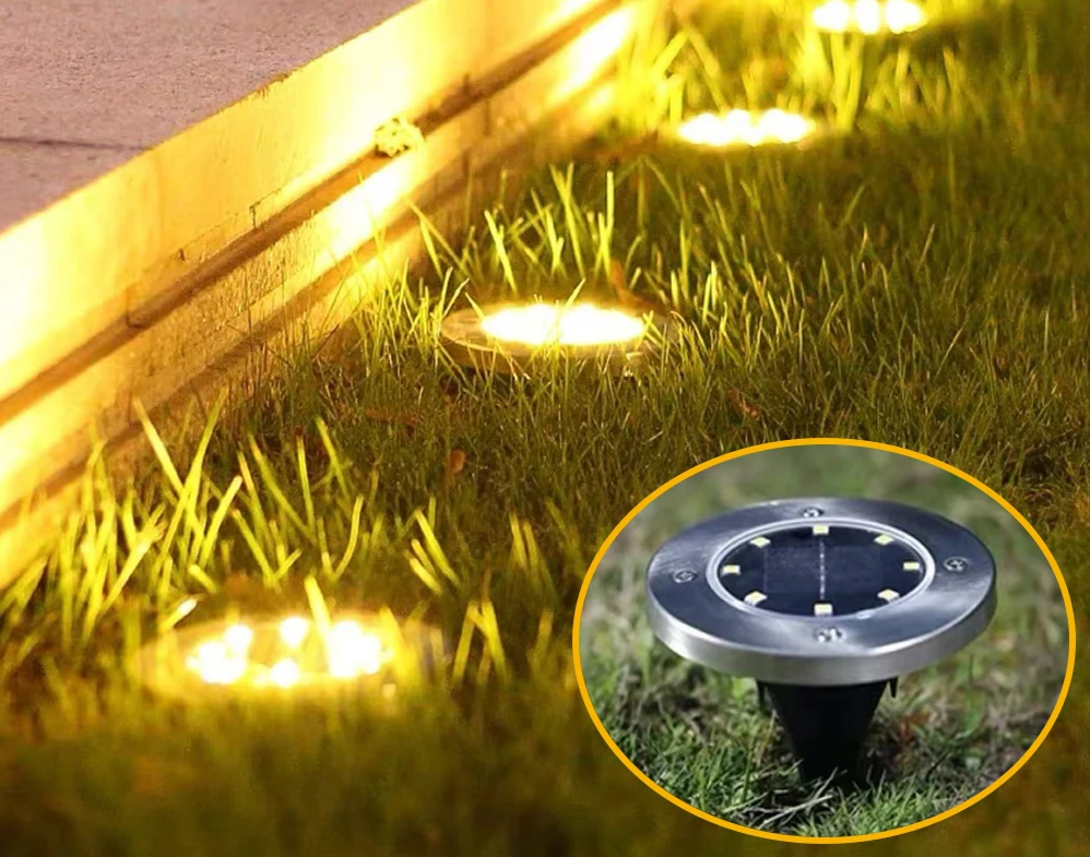 SunStep Solar LED Grondspots – 4-delige Set - buitenverlichting - close-up