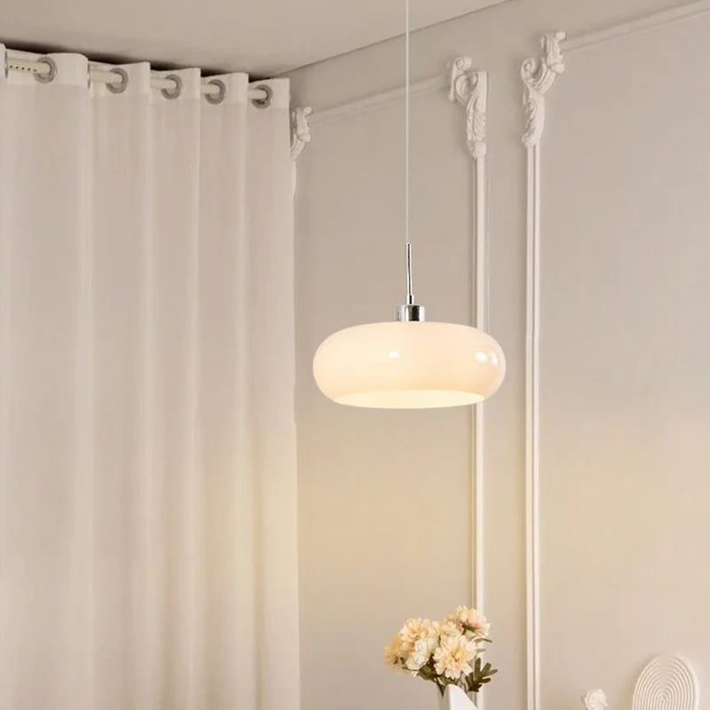 Hailie Broodvormige Glazen Hanglamp - hanglampen - detail