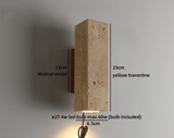 TerraLume Wabi-Sabi Travertin LED Wandlamp