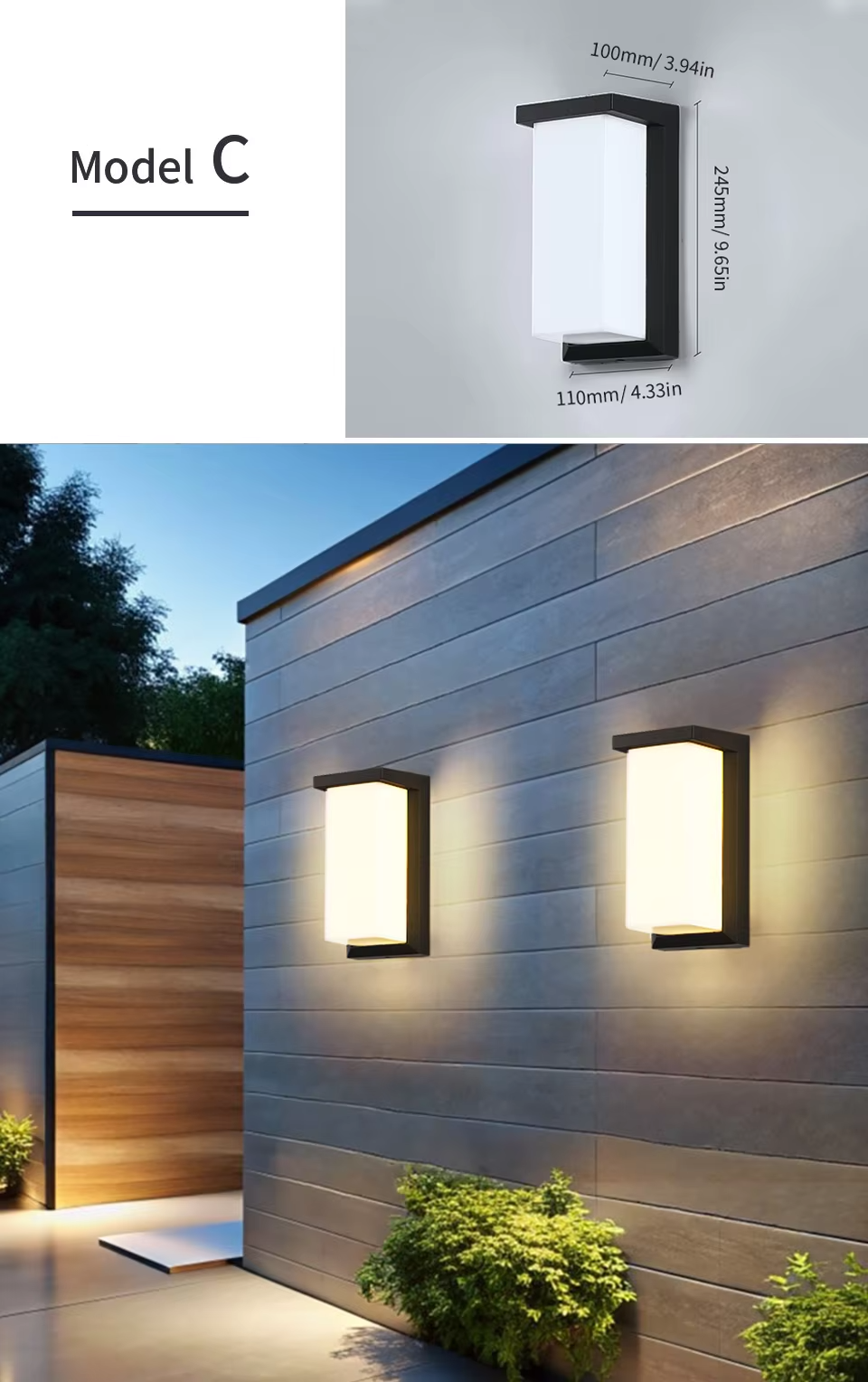 SENSOLUX Radar Sensor LED Wandlamp - wandlamp - verlicht