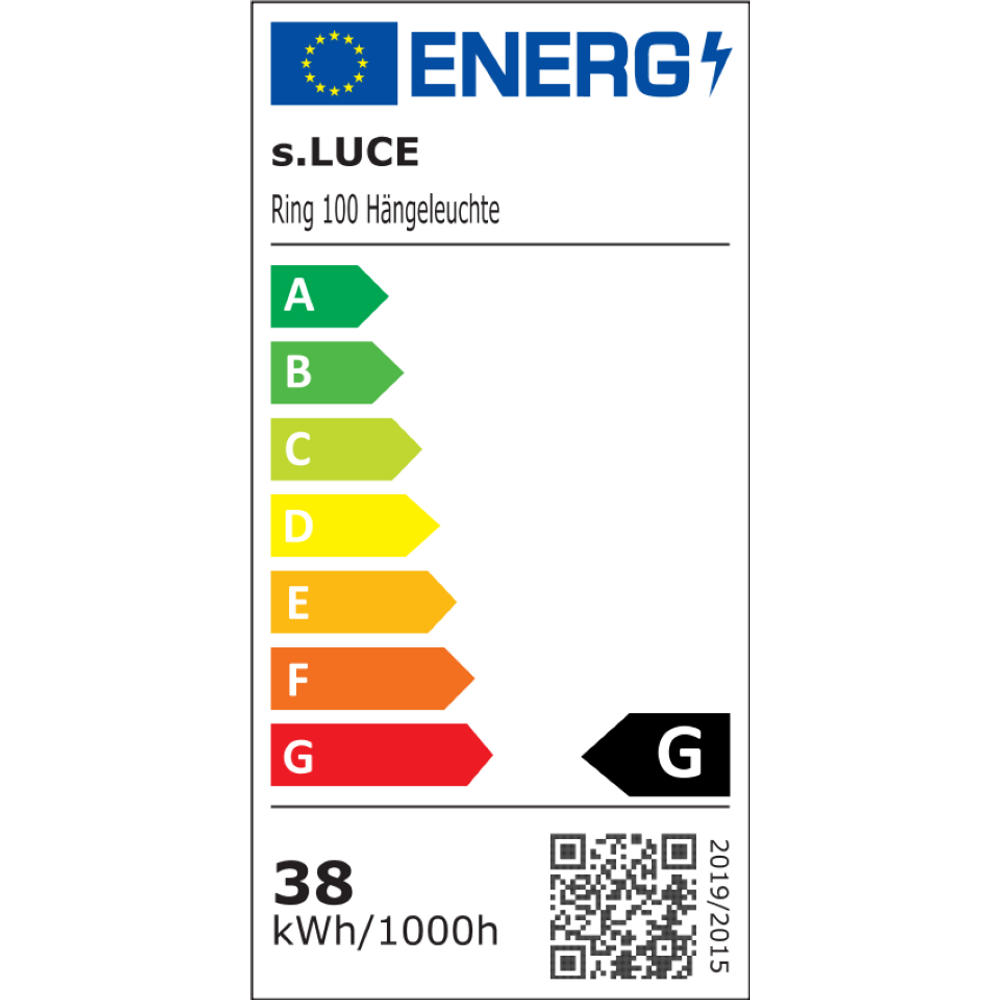 Skapetze - Ring 100 LED Hanglamp Direct 5m - hanglampen - afmetingen