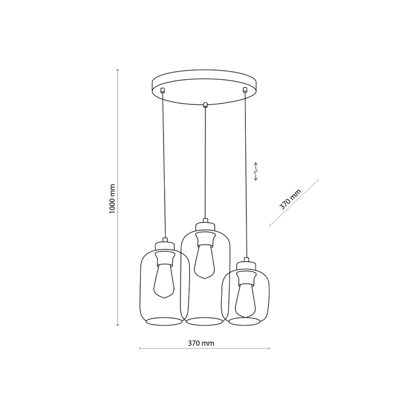 Huber Meubels - Marco Spiegel Grafiet III Hanglamp