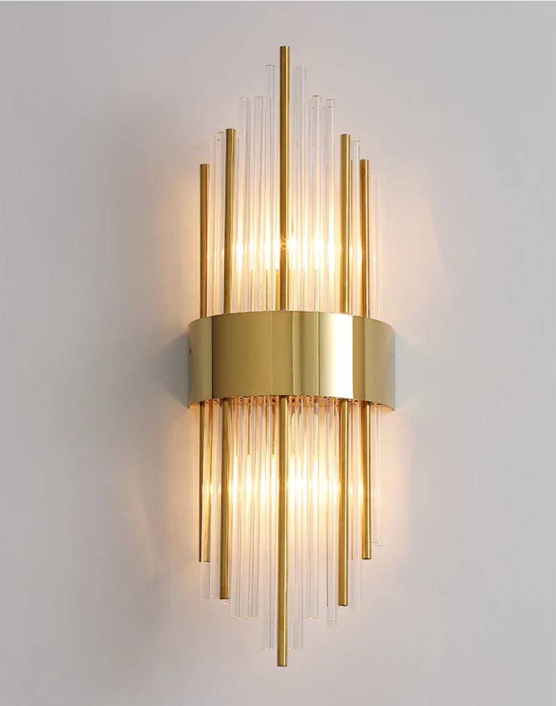 AuriLux Nordic Kristallen Wandlamp - wandlampen - in de kamer