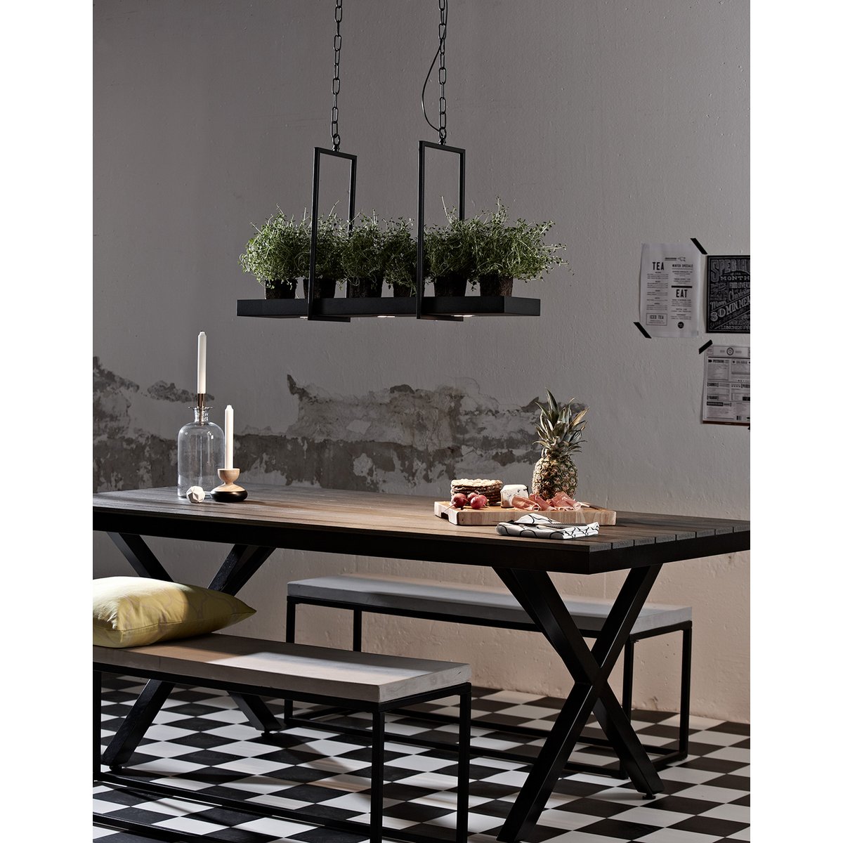 Markslojd - Dienblad Hanglamp 3L Sandy Zwart - hanglampen - detail