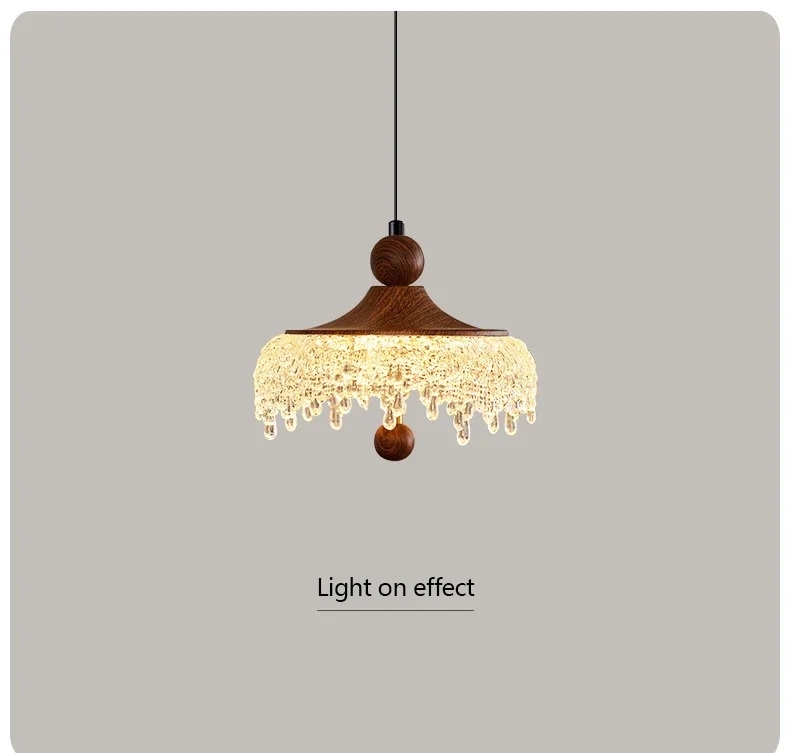 WalnoDrop Waterdruppel Hanglamp - plafondlamp - zijaanzicht