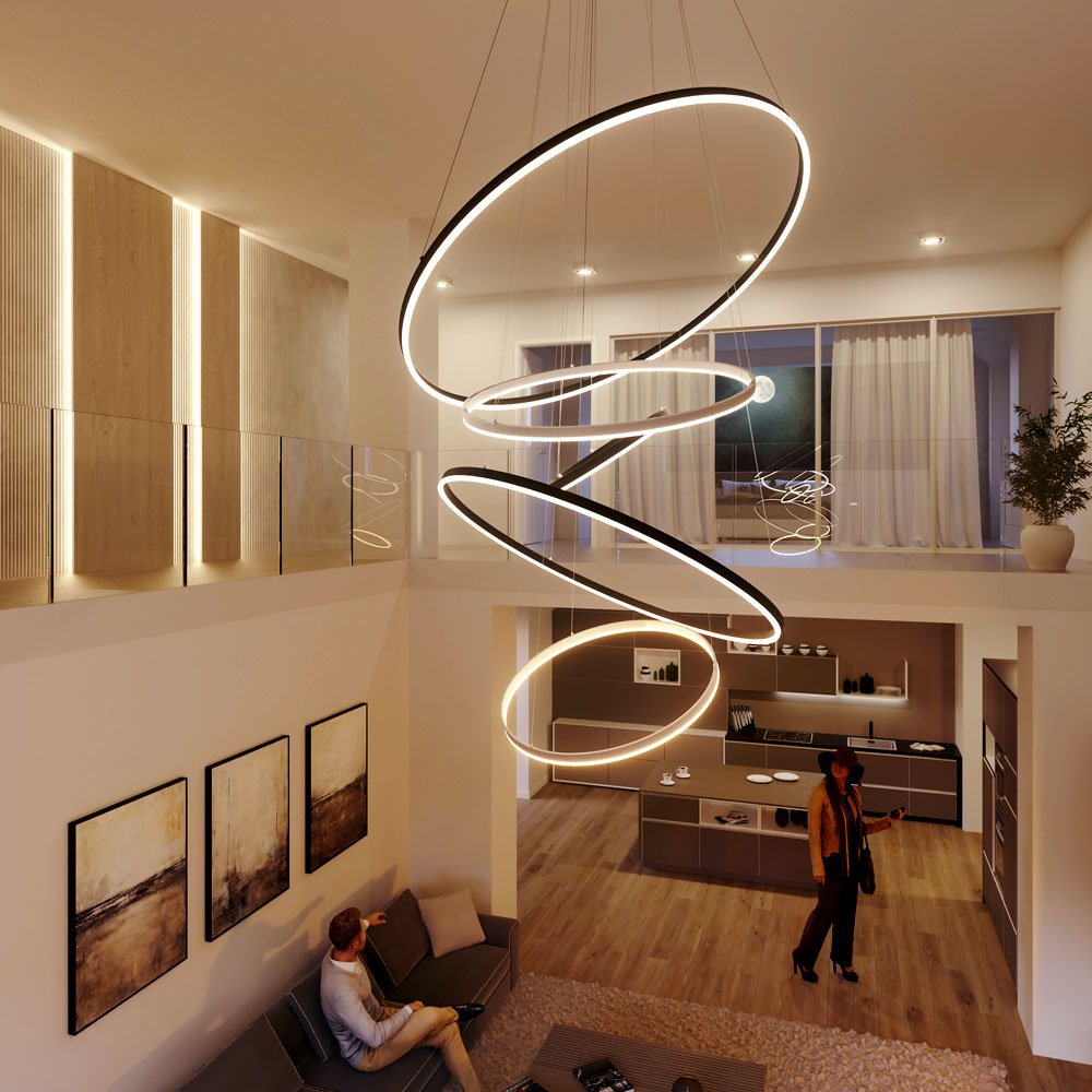 Skapetze - S.LUCE Ring 120 LED Hanglamp 5m Pendel - hanglampen - in de kamer