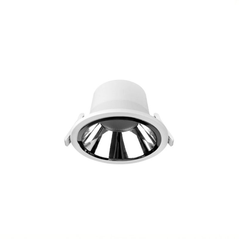 Noxion LED Downlight Apollo 9W 1100lm 60D - 840 Koel Wit | 145mm - Zaagmaat 120mm - Alu Reflector - UGR <19