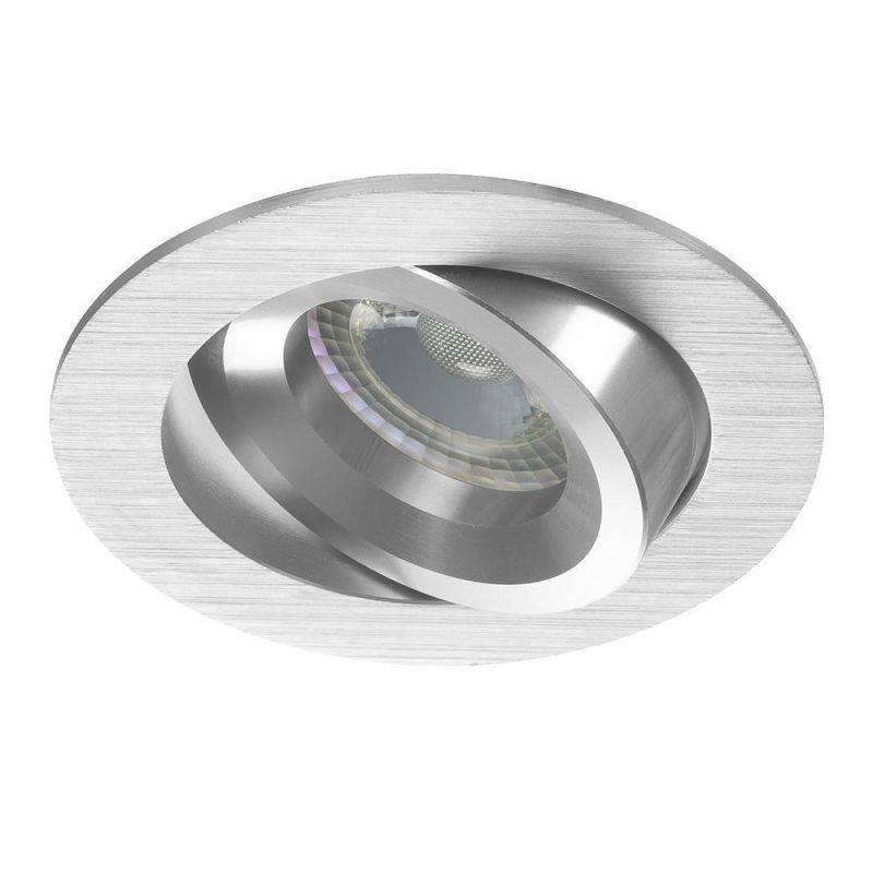 Noxion Inbouw Spot Drome MR16 Kantelbaar Aluminium | Zaagmaat 69mm - GU10 Fitting