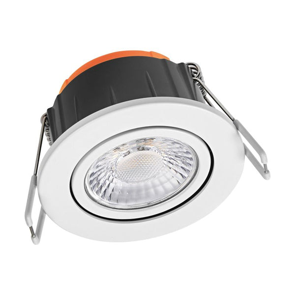 Ledvance LED Spot Spot Combo Adjust Aluminium Wit 6W 600lm 60D - 827-830-840 CCT | 82mm - Zaagmaat 68mm - IP65 - Beste Kleurweergave