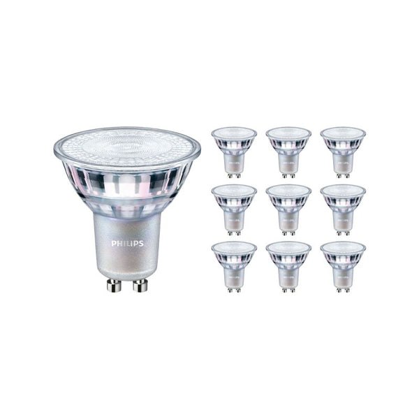Voordeelpak 10x Philips MASTER Value LEDspot GU10 PAR16 3.7W 270lm 36D - 922-927 Dim To Warm | Beste Kleurweergave - Dimbaar - Vervangt 35W